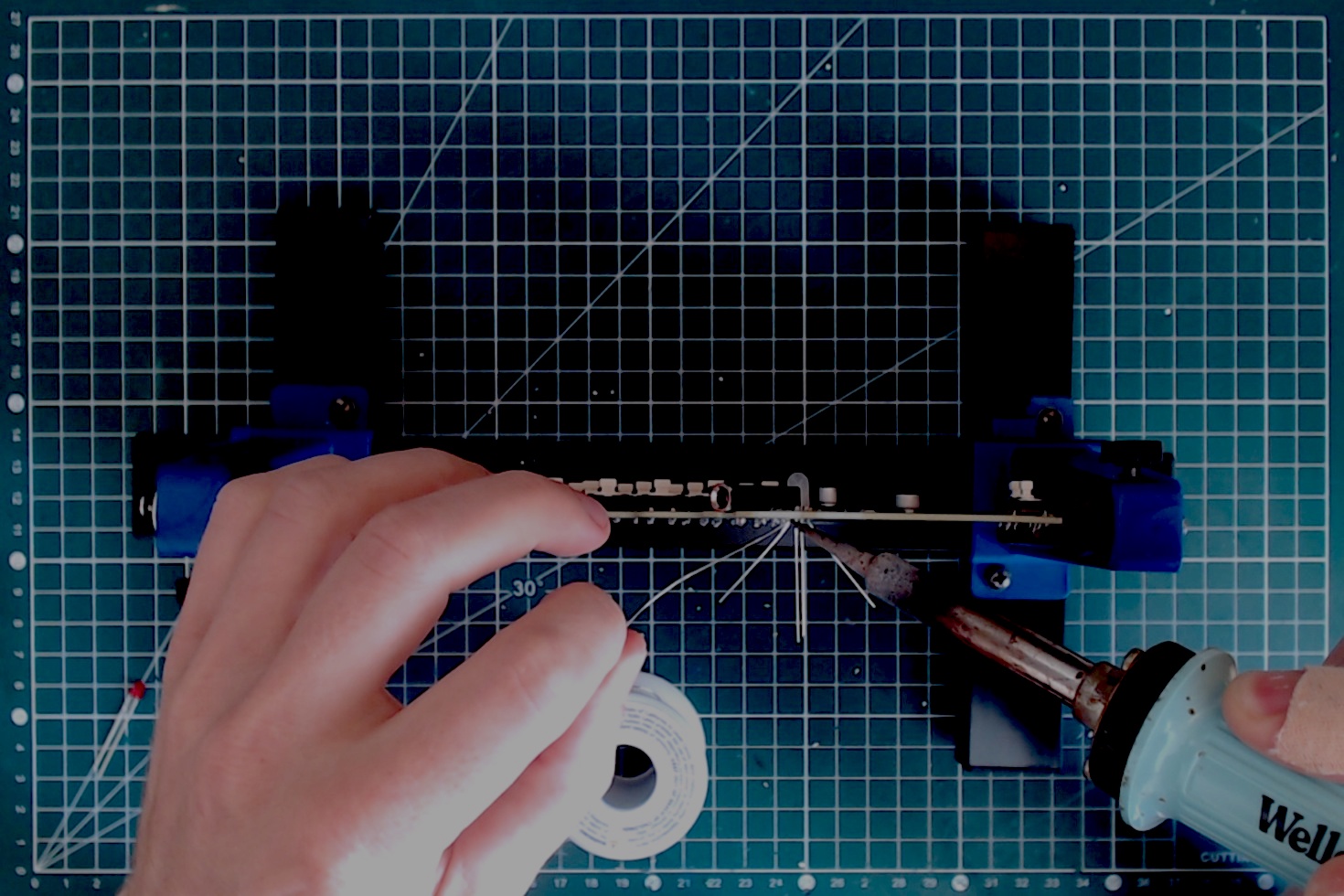 soldering the RGB led